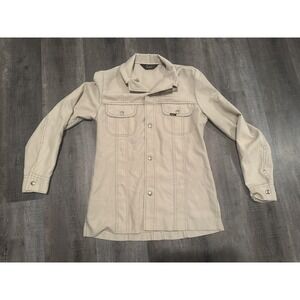 Vintage Lee Jacket Mens Medium Moleskin Trucker Jacket USA Workwear Western 70s‎